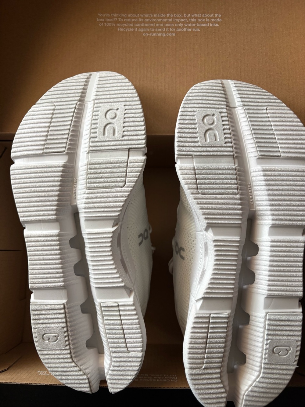On Cloud White Athletic Sneakers - All-White Trainers - Picture 2 of 7